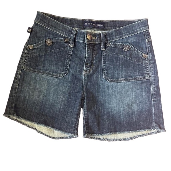 Rock & Republic stinger jean shorts size 6 - Picture 1 of 7